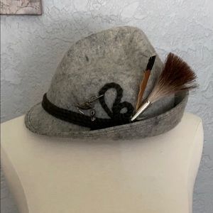 Vintage German Hat, Grey